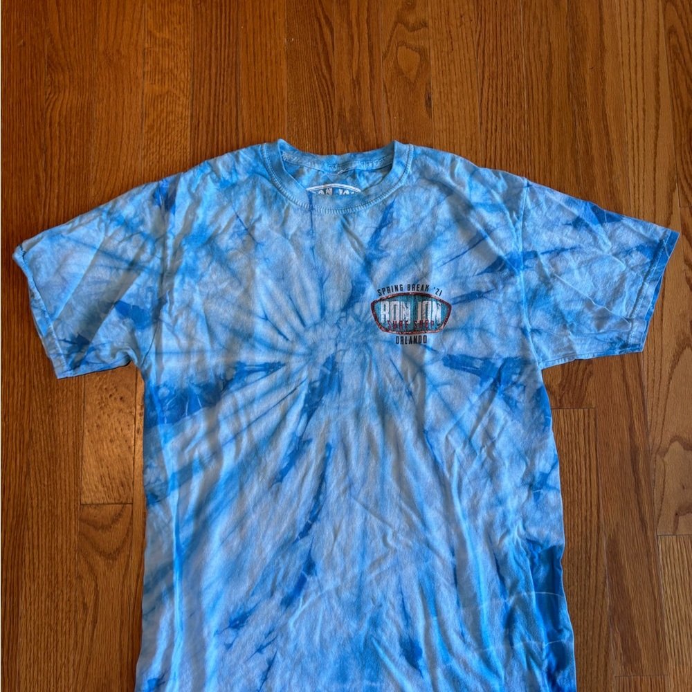 Ron Jon Light Blue Tie-Dye Unisex Tee